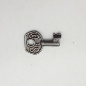 Antique Key short padlock key SL CO? very old 1800s 1 5/8&quot; long