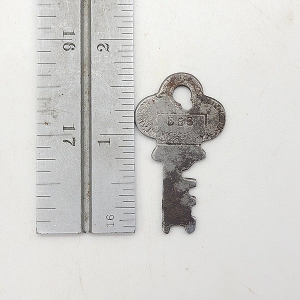 Antique Key Everlasting long lock Atkinson trunk/steamer Key D63