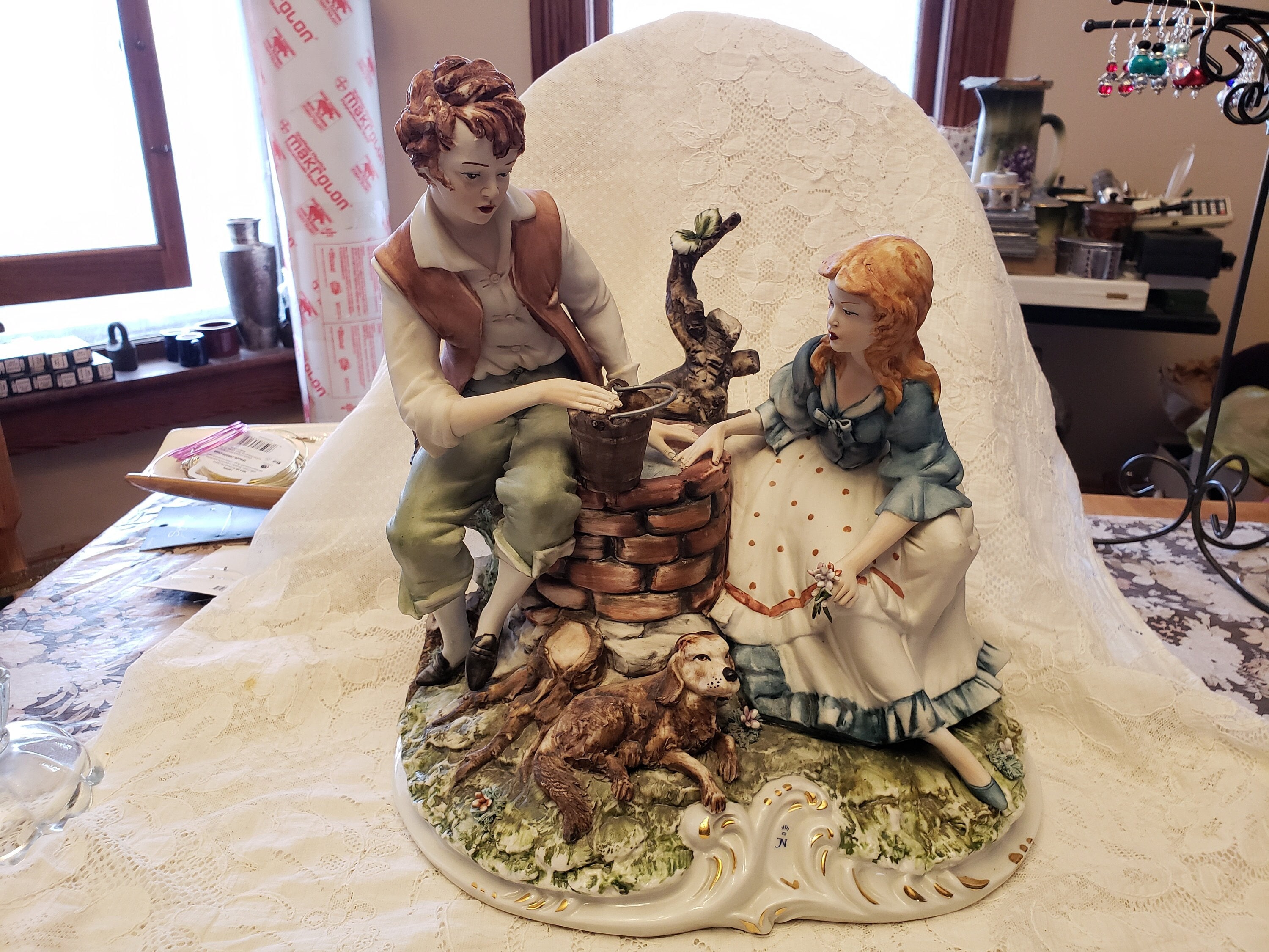 Nice Vintage Capodimonte, Fiorenzo Meneghetti Porcelain Figure