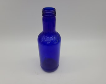 cobalt blue bottle or a vase very  nice color 9&quot;