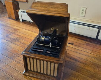 Antique 1920s Thomas Edison Amberola model 30 cylinder phonograph player cylinder record player WORKS