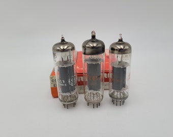 Lot of 3 rca/GE 6CW5/EL86 Amplifier tubes