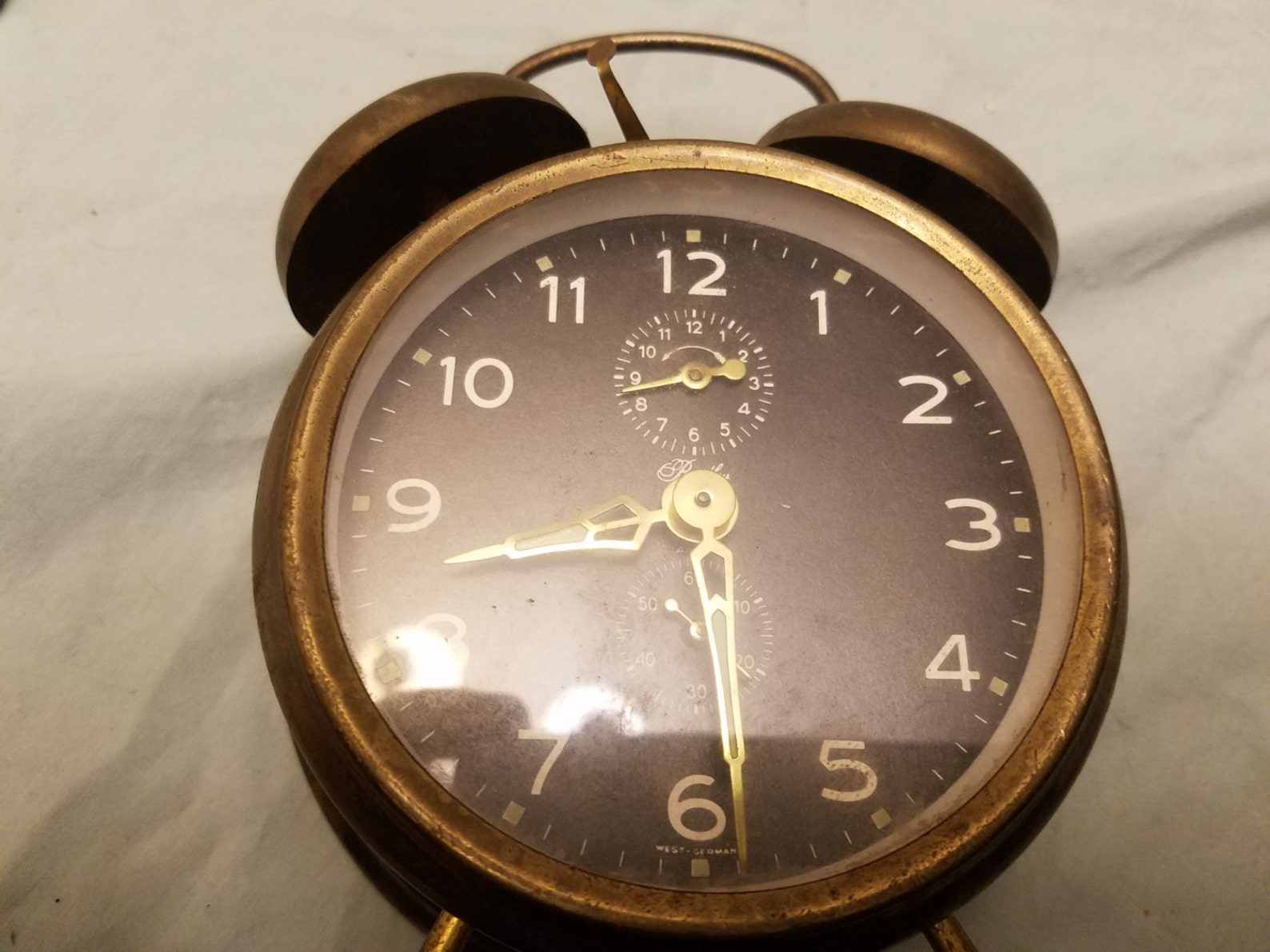 Vintage brass Bradley west germany alarm clock Etsy