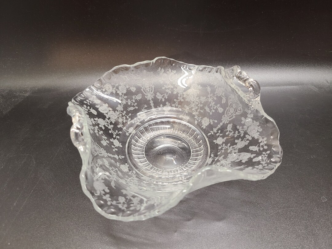 ケンブリッジ　ローズポイント　プレート ケンブリッジ ローズ ポイント フリル ハンドル キャンディ/ボンボン皿