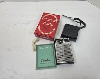 Vintage Fiesta KP-6 Transistor radio MINT in original box