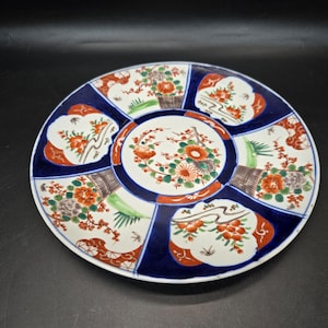 Antique Imari Japanese large 12&quot; Serving tray/plate or charger 1800s