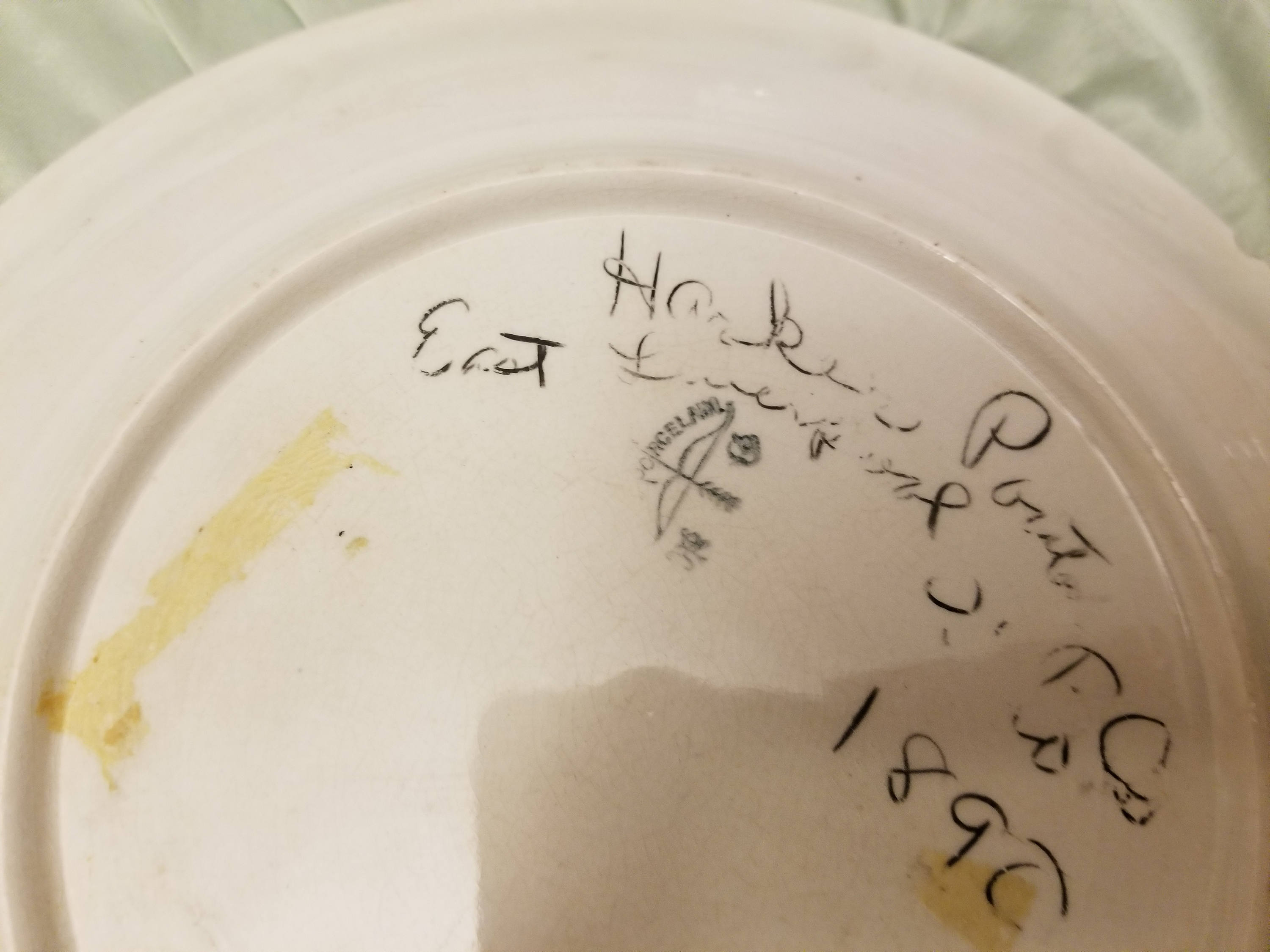 Antique souvenir plate with Elk Lowry city Mo Missouri Etsy