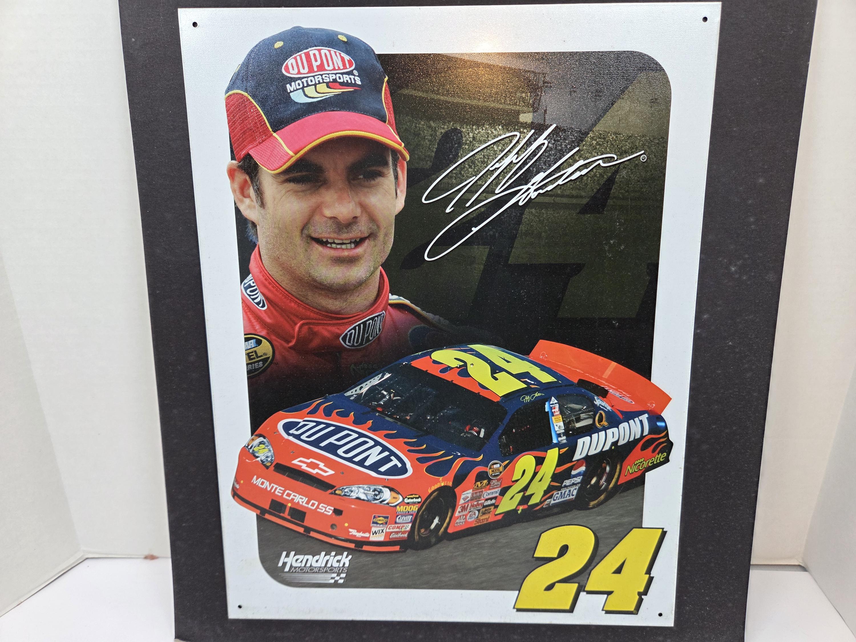 Jeff Gordon 24 Nascar Racing Tin Sign Collector Metal Signs 16x12