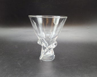 Steuben Whirlpool Donald powers crystal vase 6 1/2 inches tall