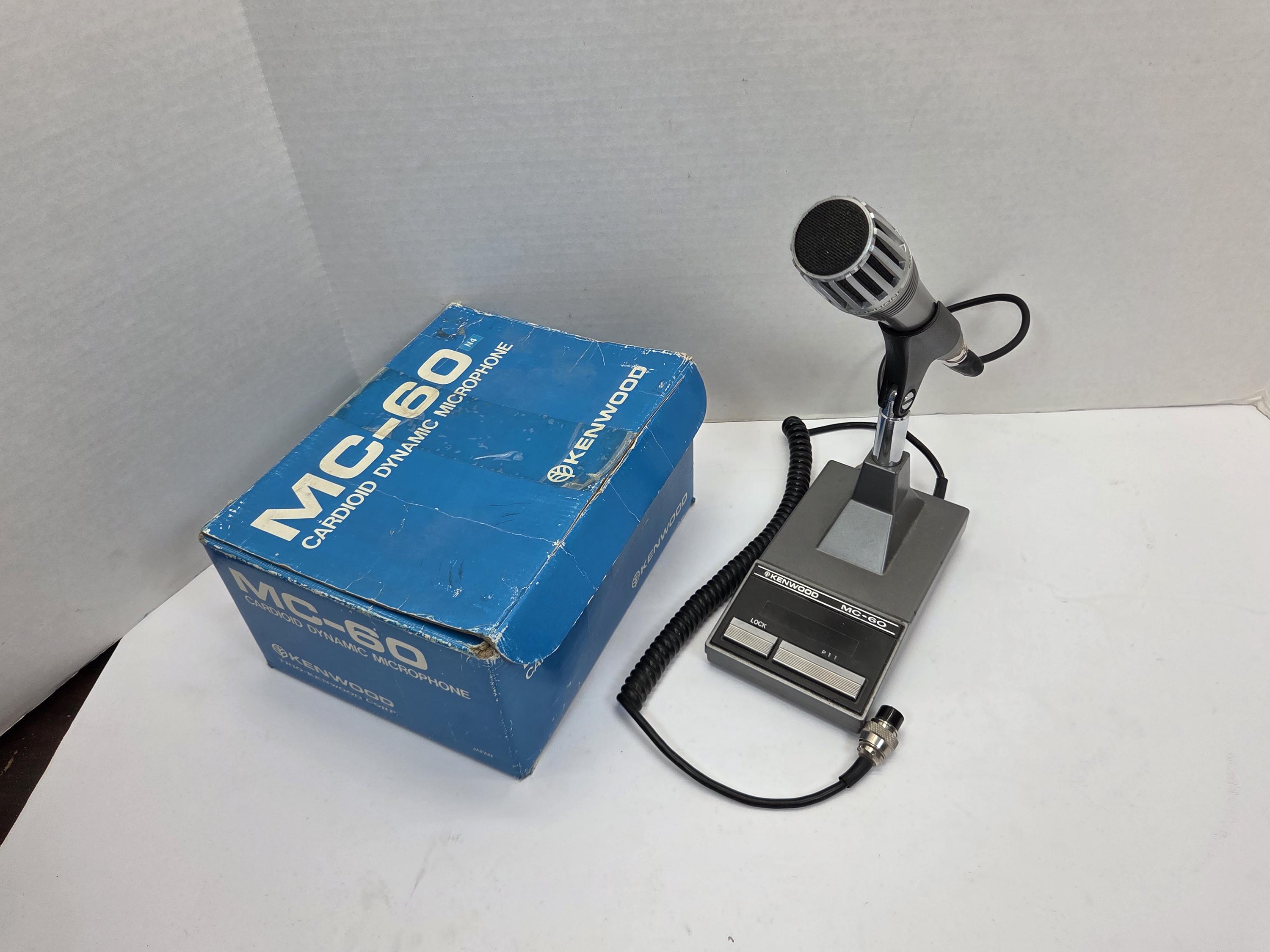 Vintage Kenwood MC-60 Base CB Ham Radio Microphone in Original Box Vintage Kenwood MC-60 Base CB Ham Radio Microphone in Original Box