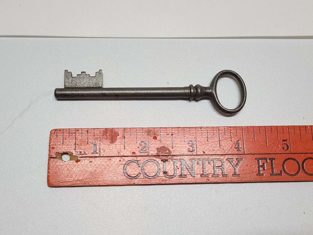 Antique Large Iron Skeleton Key for Large Door Lock 4 Etsy