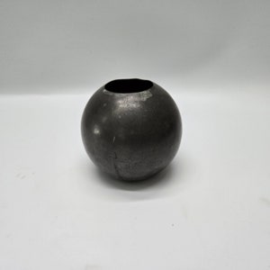 kleine Vintage-Zinn Zuckerdose oder Vase rund bauchige Form Tiel danish holland Pewter