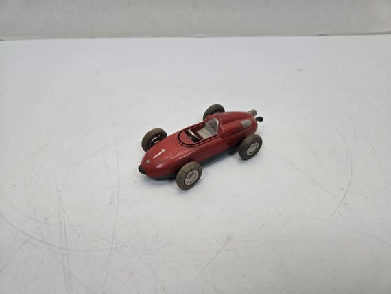 Schuco Porsche Formel 1037 シュコーミニカー ポルシェ Schuco Micro Racer 1037 Red Porsche Car #1 Antique Wind up Metal