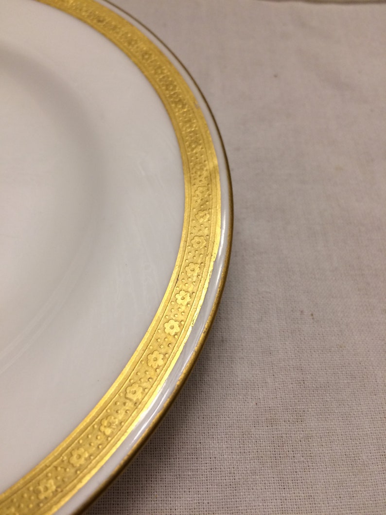 Vintage Mintons Gold Rim dessert plateDavis Collamore & Co NY Etsy