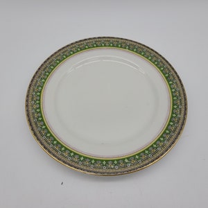 Wm Guerin Co WG & Co Limoges Fancy luncheon salad plates ornate border pattern 7 1/2&quot;