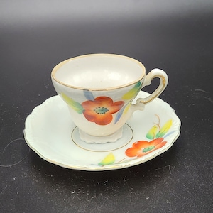 vintage japanese china Demitasse Tea cup and saucer