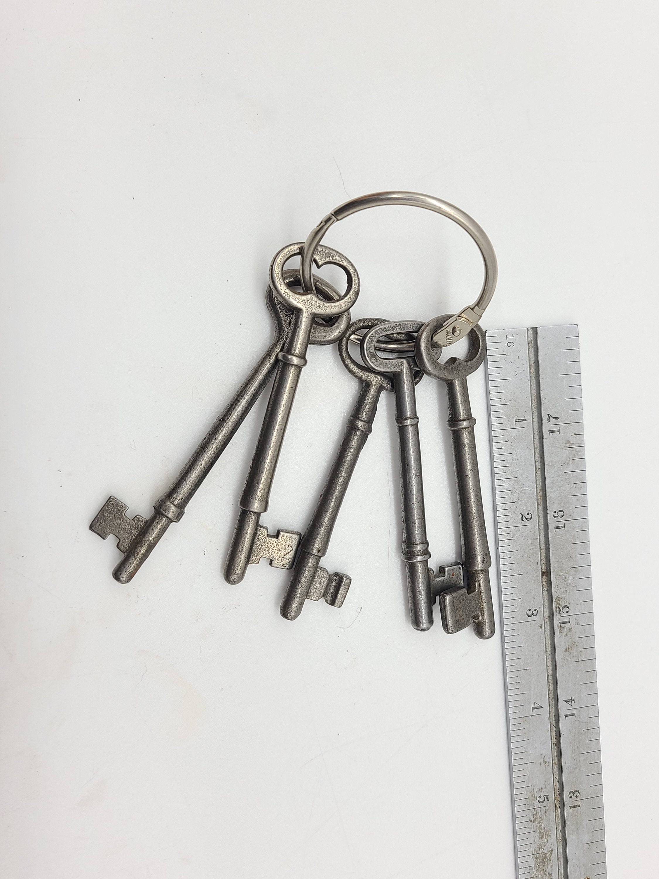 Antique Skeleton Keys From Spain and Portugal 5.5 to 10 Cm 2-4 Inches.  Antique, Not Reproduction Price is per Key. Same Price 