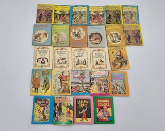 Lot of 26 Miniature mini books 1:12 scale children's small books