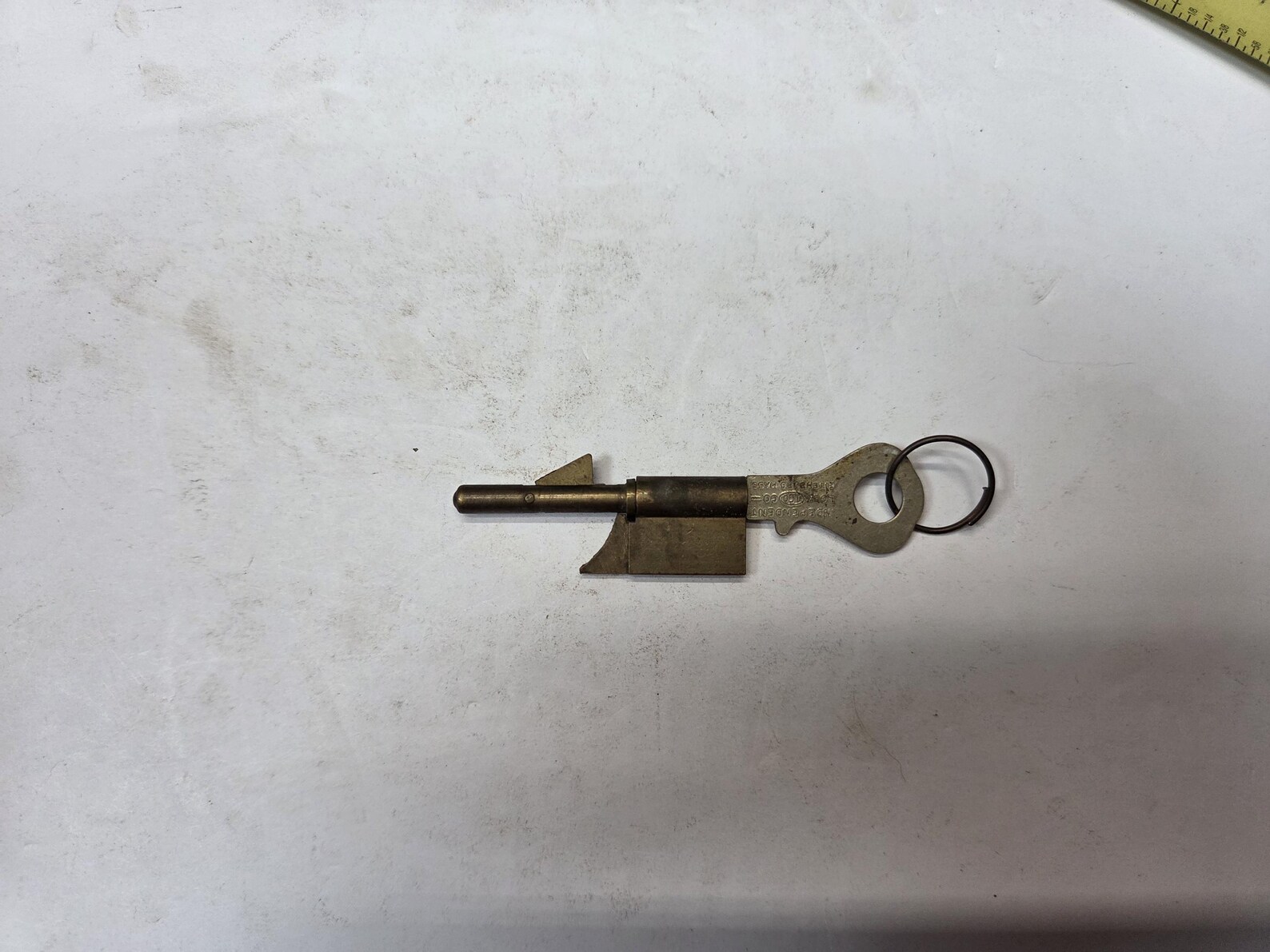 Antique Ilco International Lock Hotel Key Hold Guard Lock Keyhole Lock ...