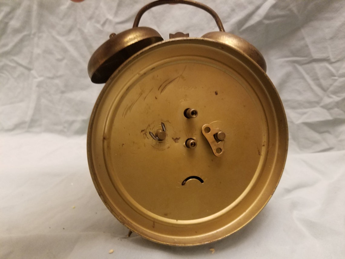 Vintage brass Bradley west germany alarm clock Etsy