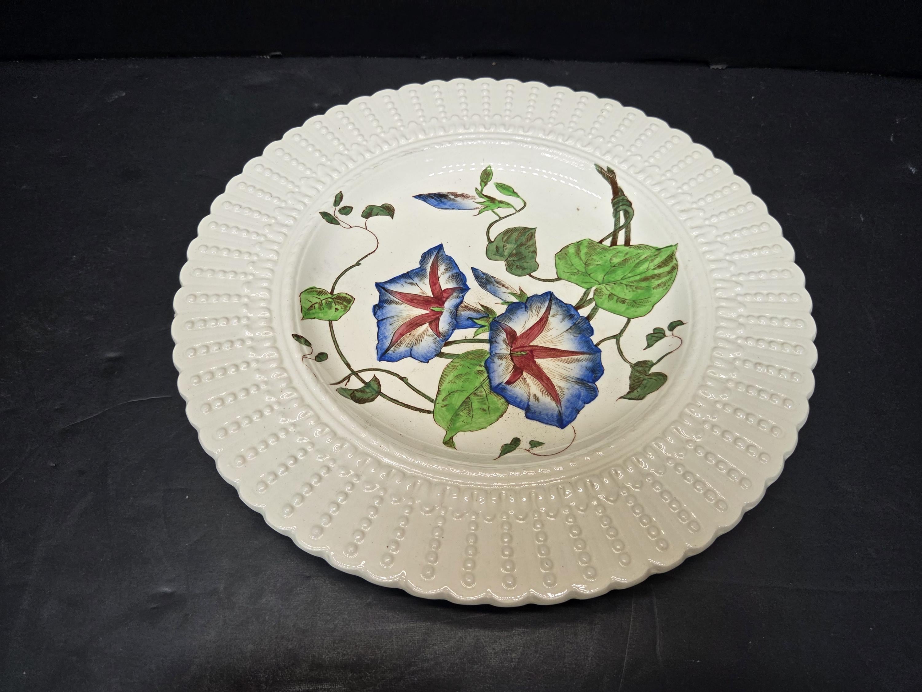 【CAULDON】アンティーク　朝顔　プレート CAULDON】アンティーク 朝顔 プレート