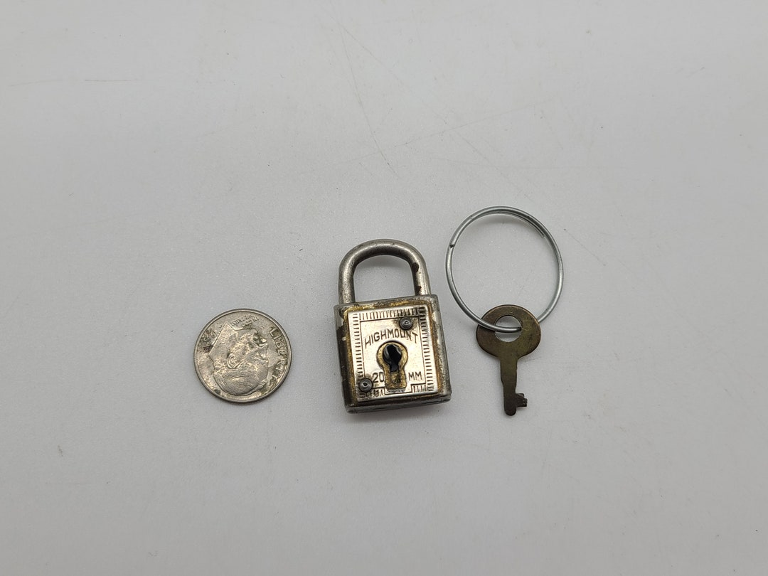 Antique Tiny Miniature Jewelry Box Padlock With Key 1 Etsy