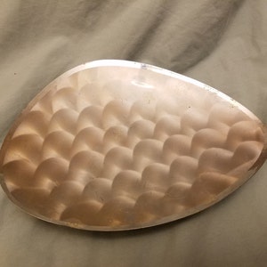 Vintage Retro mid century Hand Finished silver plated dish 8.5&quot;