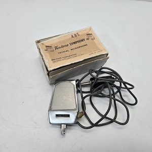 Antique small Fen-Tone symphony Crystal microphone in original box
