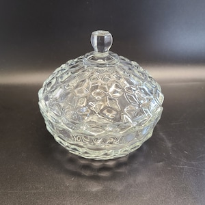 American Fostoria Clear glass  candy dish 5 1/2&quot;