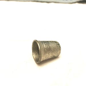 vintage advertising collectible prudential insurance thimble