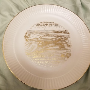 Washington State Park Museum 1970 souvenir Collectors plaat 9