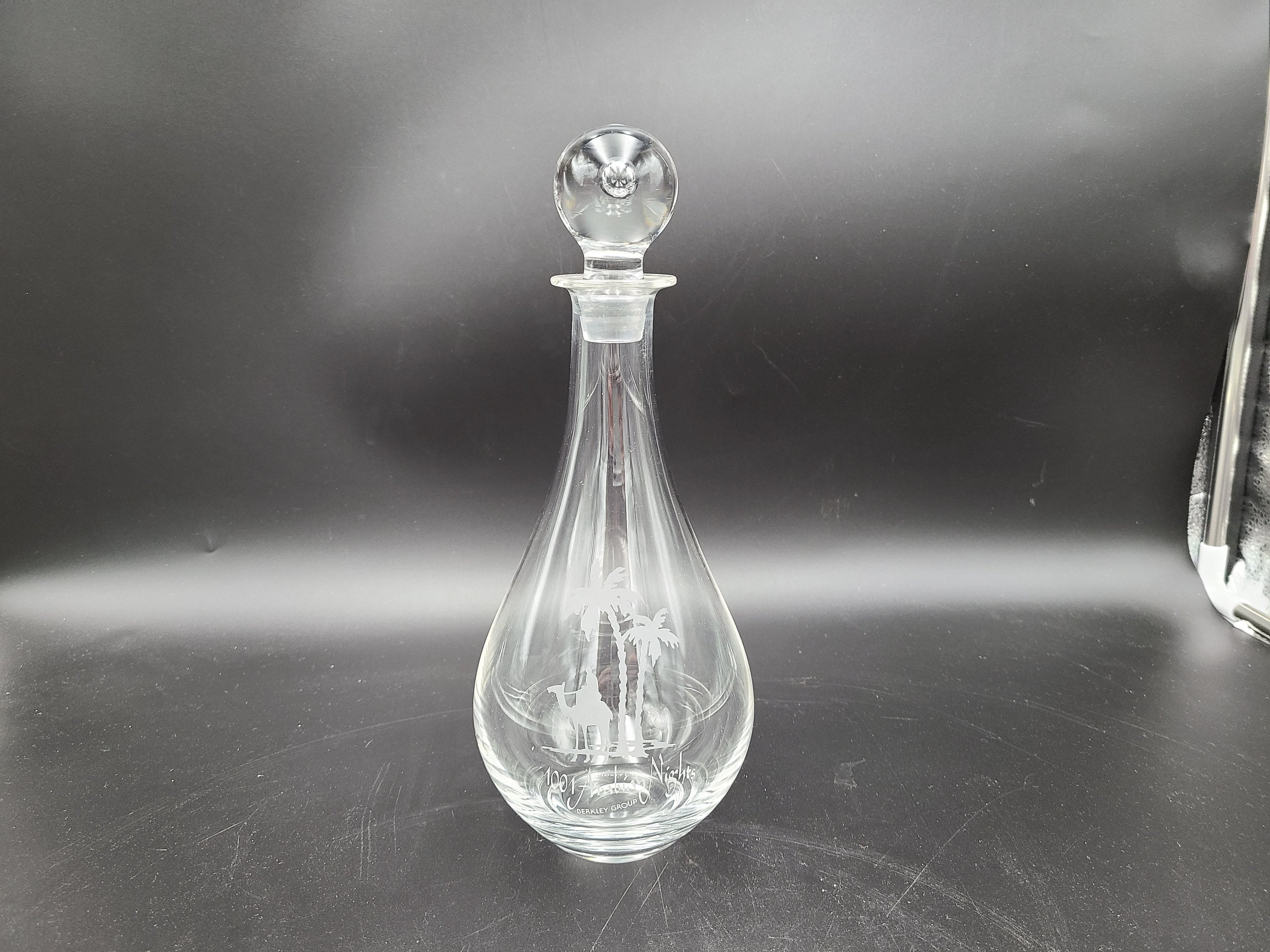 Tiffany & Co. Crystal Decanter 1001 Arabian Nights Etched on It - Etsy