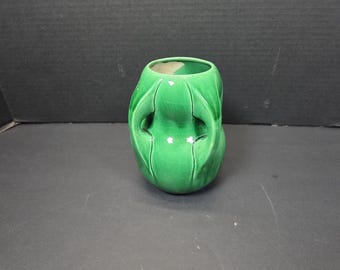 ヴィンテージの日本製陶器の花瓶またはジンジャージャー（蓋なし）。馬