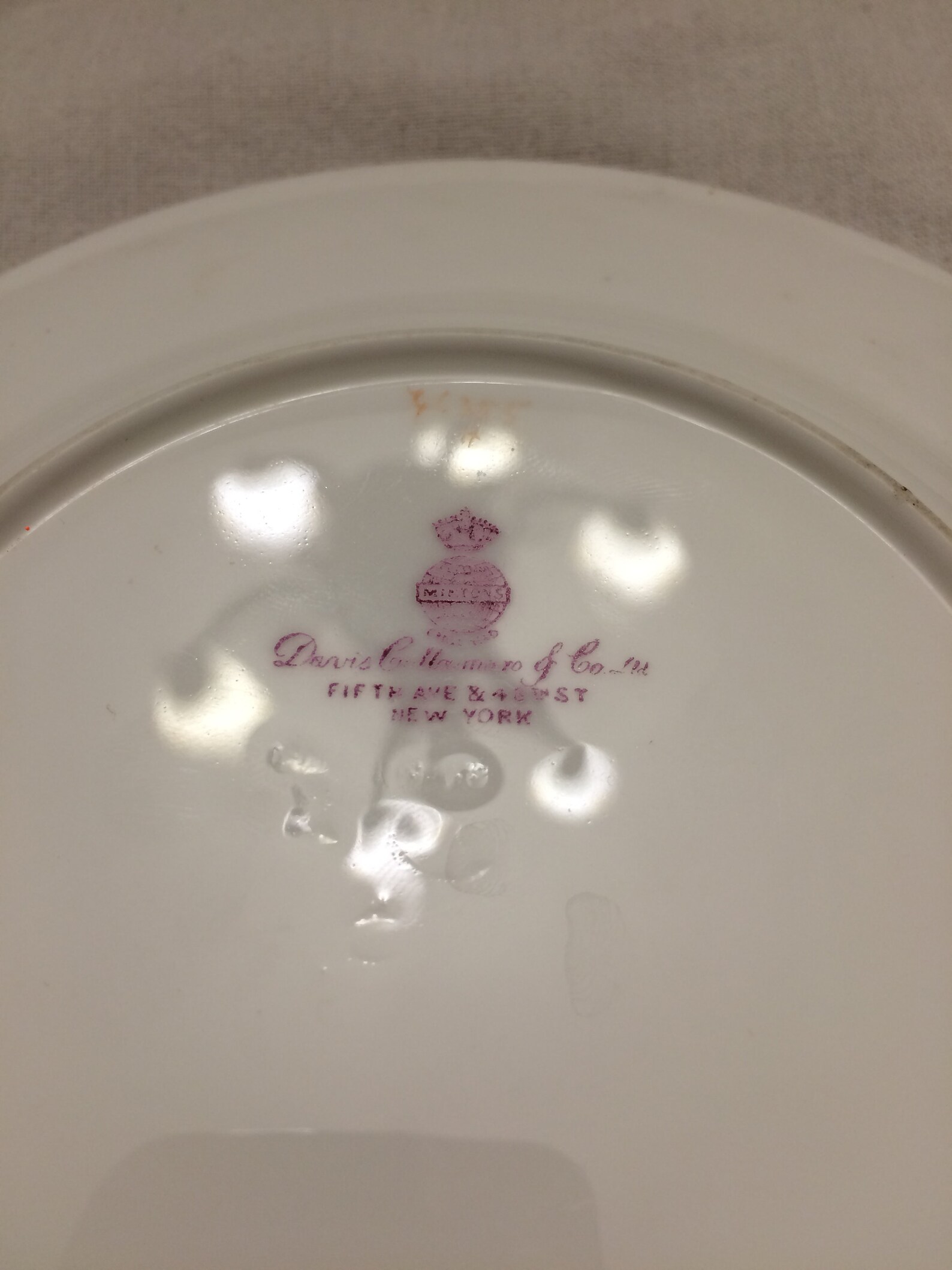 Vintage Mintons Gold Rim dessert plateDavis Collamore & Co NY Etsy