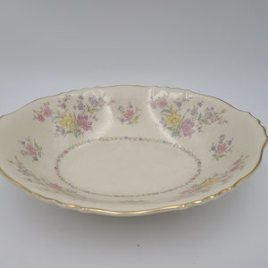 Syracuse China Briarcliff bloemenpatroon 10 1/2 x 8 serveerschaal