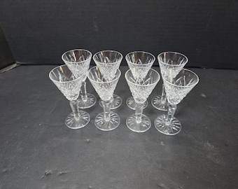 Set of 8 Waterford Templemore 3 7/8" Cordial Liquor glasses