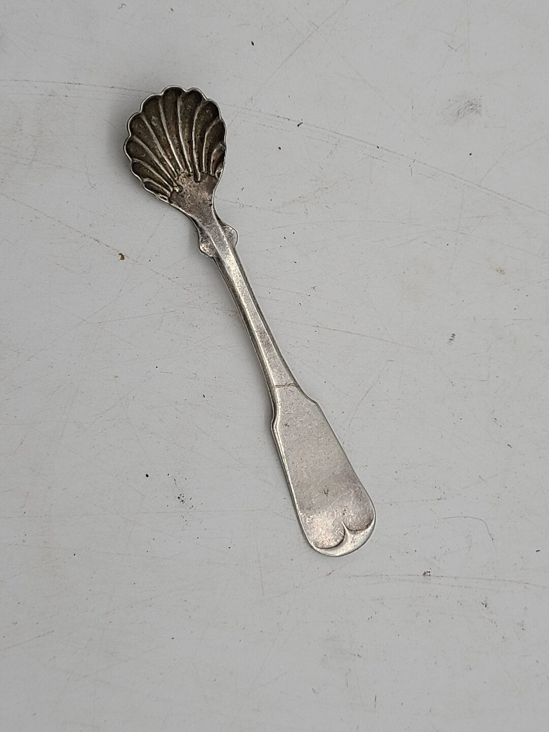 Antique Fancy Little Spoon Sugar/salt Spoon Shell Pattern Etsy