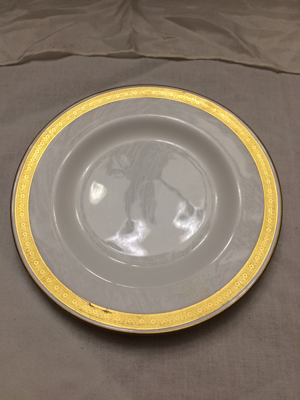 Vintage Mintons Gold Rim dessert plateDavis Collamore & Co NY Etsy