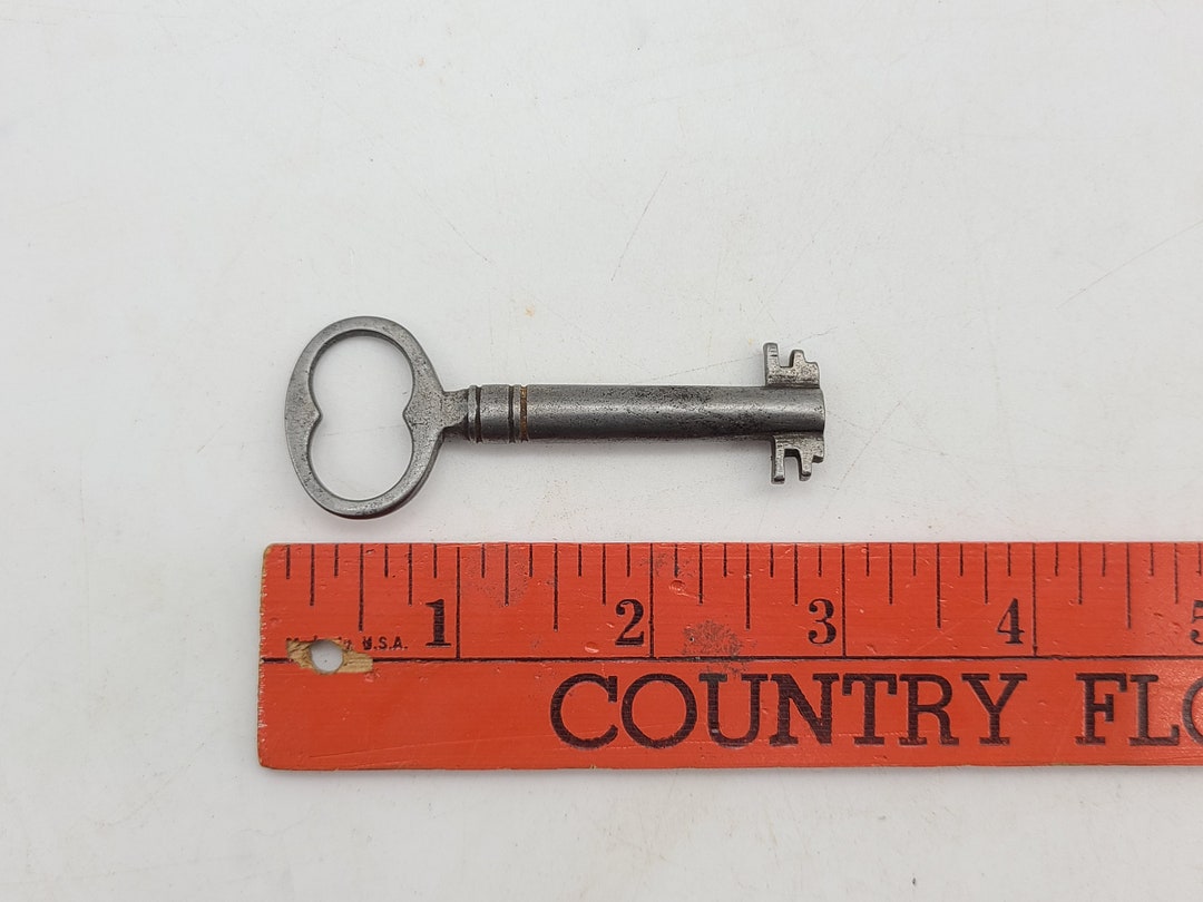 Antique Furniture Key 1800s Unusual Double Bit Barrel Key Etsy