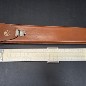 Lot of 2 Vintage Eugene Dietzgen 1735 , Keuffel esser 4092-3  Slide rulers in cases