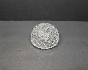 Waterford Rautenmuster Dome Briefbeschwerer signiert