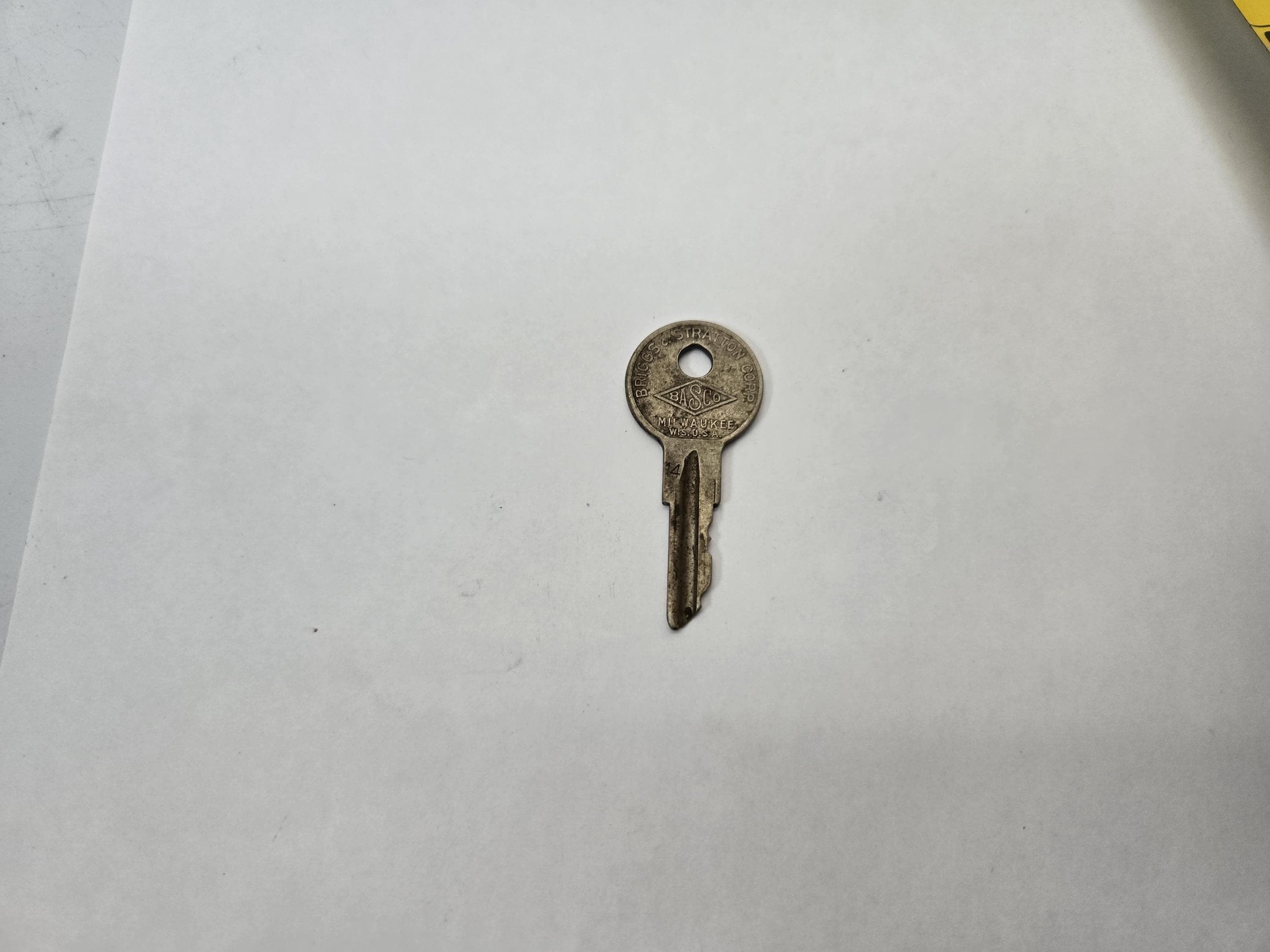 Antique Automobile Key Basco A1086 Ignition Key Briggs Stratton Corp - Etsy