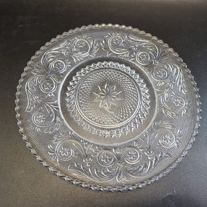 Duncan Miller Sandwich clear glass luncheon/salad plates 7 1/4&quot;
