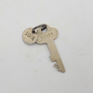 Seltenes Antikes Mosler Tresorschloss Schließfach Schlüssel N7094 #1066