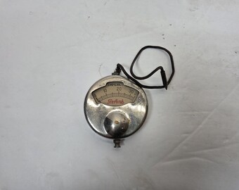 RARO medidor de amperios-voltios Sterling estilo reloj de bolsillo de principios del siglo XX