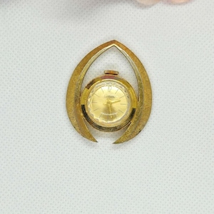 Vintage Endura Swiss Made Watch Pendent Mechanical Ladies Swiss Watch Pendant 1960s Unique Watch Pendant for Necklace or Charm UNTESTED