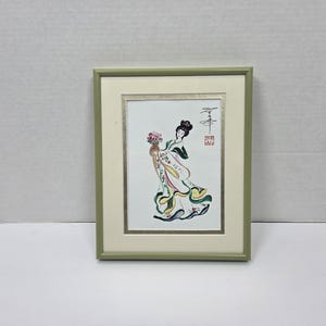 Nice Asian Japanese Hand painted artwork Print 8x10