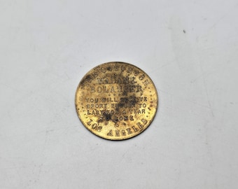The Octoroom Token Madame Bolanger Los Angeles brothel token brass coin