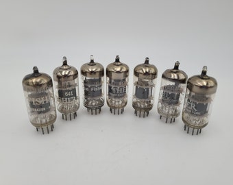 Lot of 7 AMperex Fisher 6AQ8 ECC85 Tubes all test great