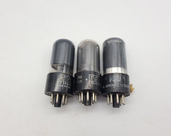 Lot of 3 mixed brand 6V6GT Tubes hytron delco NU